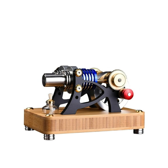 Stirling Single Cylinder Engine Model Kit DIY Engine Model for Science and Education -Best Gift