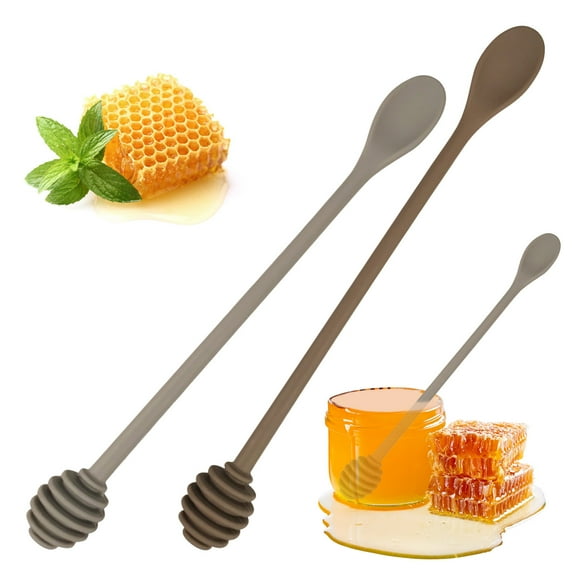 Stirring Spoon Dipping Stick - Plastic Honeycomb Stirrer, Jar Dispenser Drizzle Wand, Portable Kitchen Utensil Set, Easy Clean Accessories