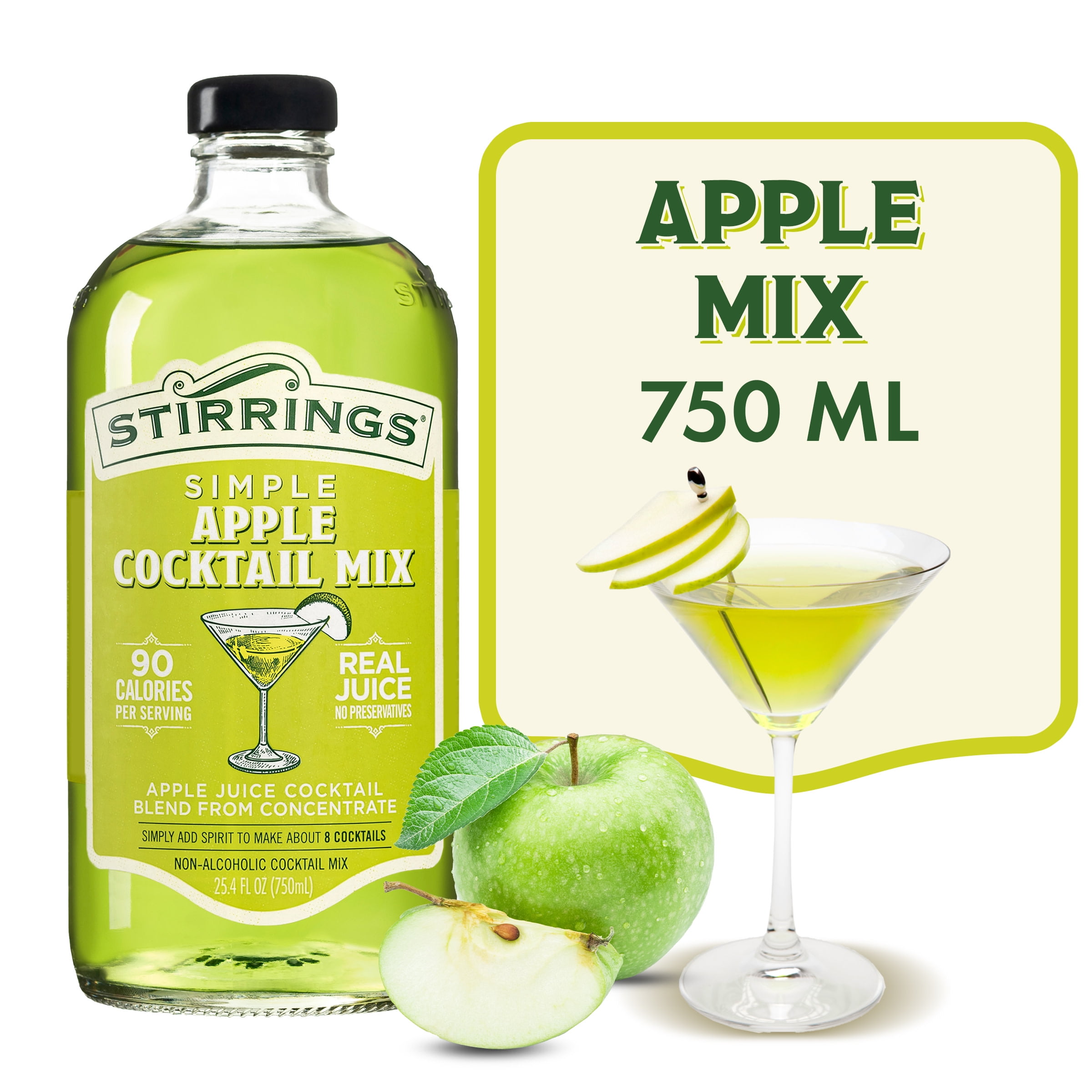 Stirrings Apple Cocktail Mixer, 750ml