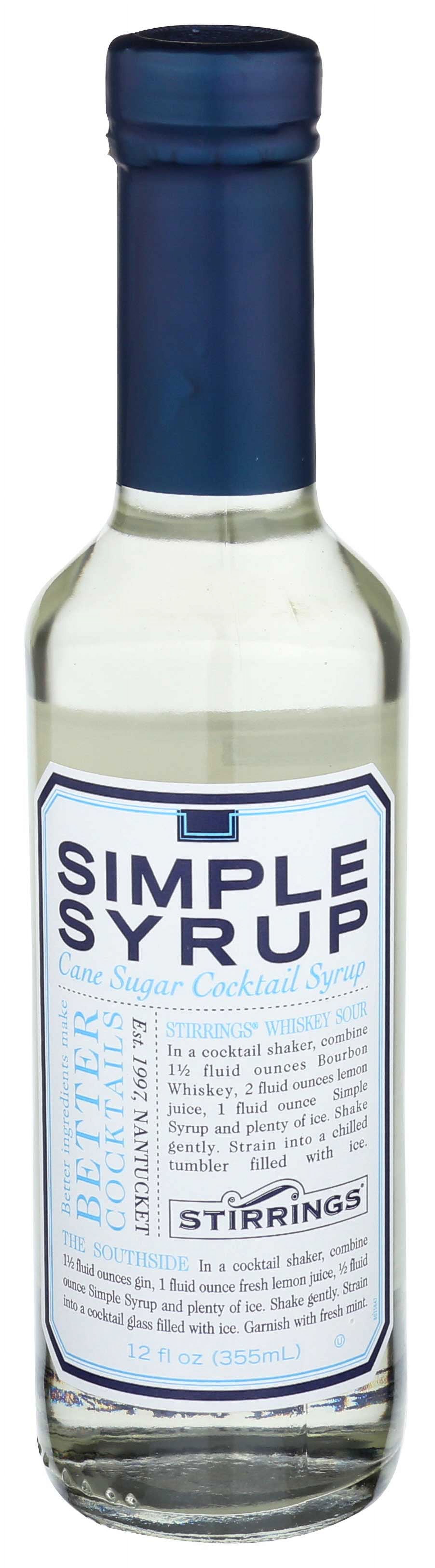 Stirrings Simple Syrup, 12 Ounce 6 per case.