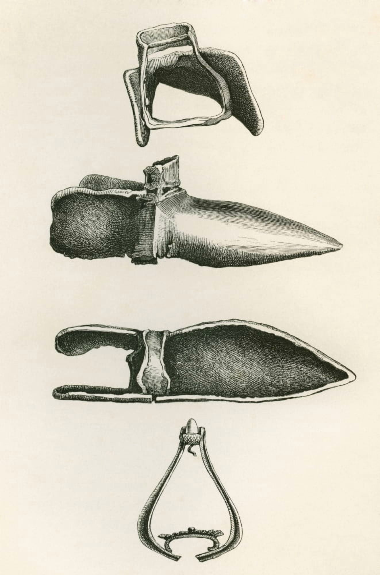 Stirrups And Sollerets From The British Army Its Origins Progress And Equipment Published 1868 Canvas Art - Ken Welsh Design Pics (11 x 17)