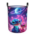 thumbnail image 1 of Stit-ch Cartoon Anime Laundry Basket Foldable Clothes Hamper for Baby Kids Toys Storage Bag, 1 of 9