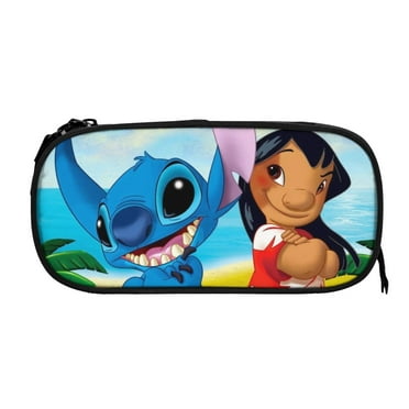 Stitch 10 Unisex Pencil-Box, Multi Function Pencil Case / Stationery Bag / Cosmetic Bag/ Pen Bag Black