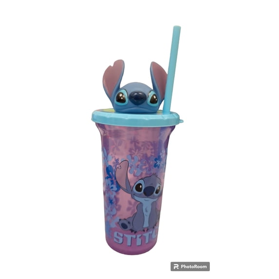 Disney Buddy Sips Stitch Plastic Tumbler with Straw