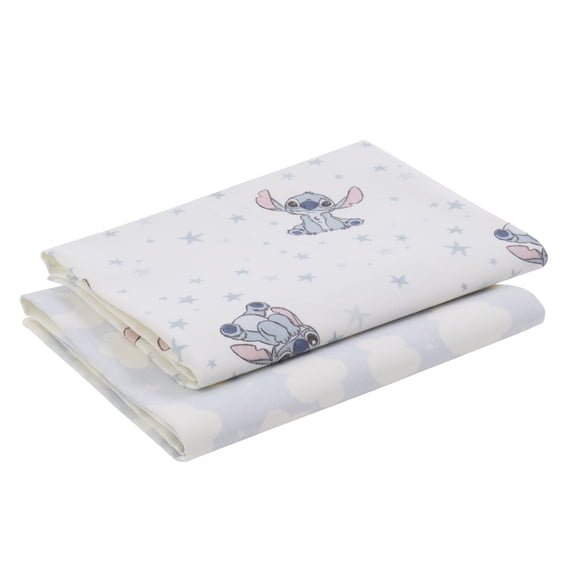 Stitch 2pk Cotton Flannel Receiving Blanket, Infant Boy, Blue
