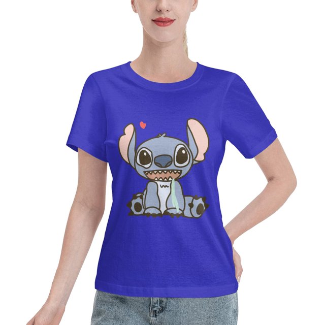Stitch 3D Print Cool T Shirts Graphic Design Casual Summer Short Sleeve