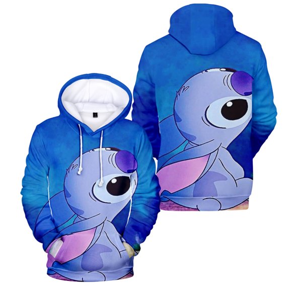 Stitch 3d Print Hoodie Men Fashion Christmas Hoodies Kids Adult Hoodies,#1,Size-Adult 2XL