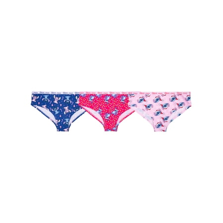 Walt Disney Stitch Stitch Christmas Women's Comfort Stretch Bikini, 3 pack Sizes S to XL