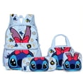thumbnail image 1 of Stitch 4-in-1 Backpack Set,Cute Cartoon Design,Large Capacity Lightweight Water-Resistant Travel Bag, 1 of 5