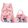 thumbnail image 1 of Stitch 4-in-1 Backpack Set,Cute Cartoon Design,Large Capacity Lightweight Water-Resistant Travel Bag, 1 of 4