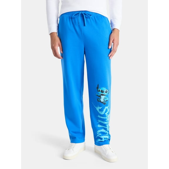 Lilo & Stitch Men's and Big Men's Stitch 626 Athletic Fleece Sweatpants, Sizes XS-3XL
