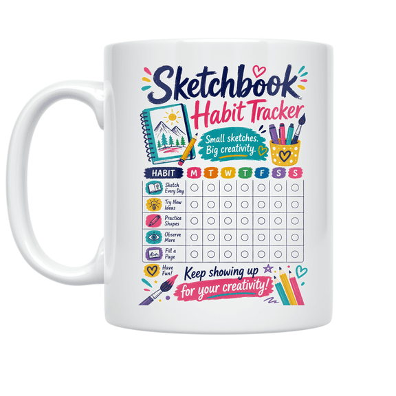 Stitch Abbreviation Chart - Sewing Enthusiast - 11 oz Ceramic Coffee Mug