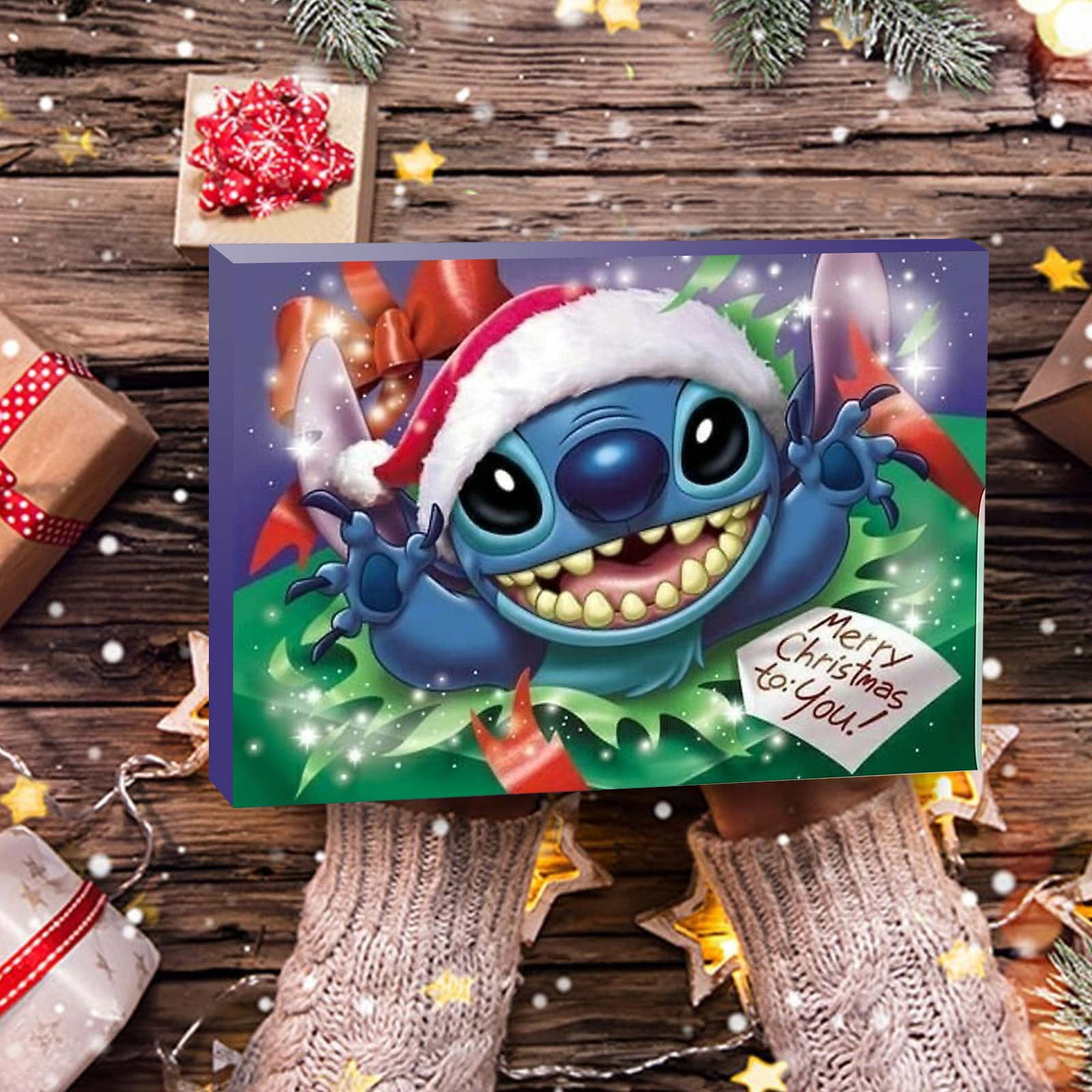 Stitch Advent Calendar 2024 for Girls Charm Bracelet Jewellery Advent