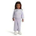 thumbnail image 1 of Stitch & Angel Baby Girl 2 Piece Embroidered Sweat Set, Sizes 0-24 Months, 1 of 3