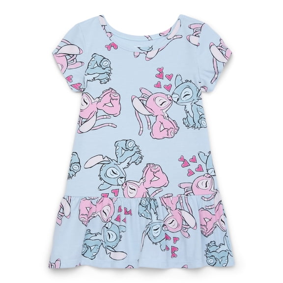 Stitch & Angel Toddler Girls Drop Waist Dress, Sizes 12M-5T