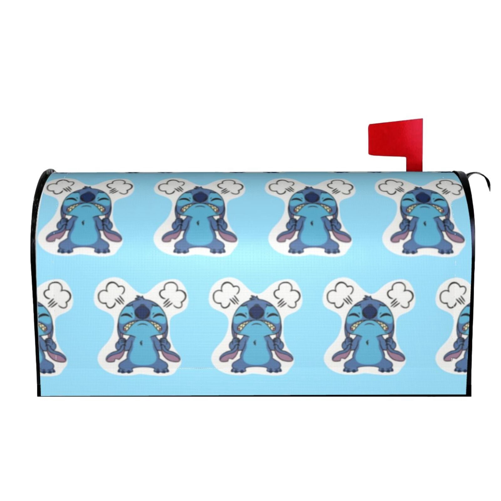 Stitch Angry Cartoon Character Mailbox Cover Magnetic Standard Size ...