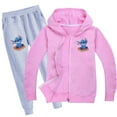 Stitch Anime Lilo & Stitch ZipUp Tracksuit Set for Kids Perfect for