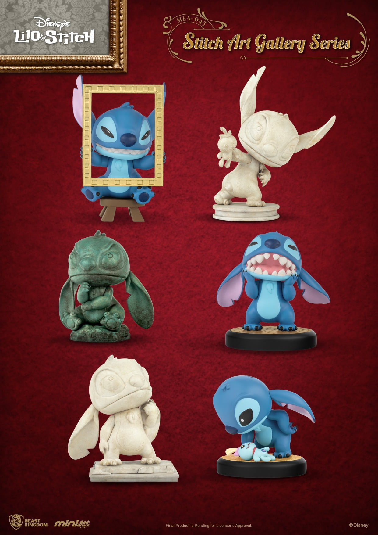 Stitch Art Gallery Series set(6PCS) (Mini Egg Attack) 