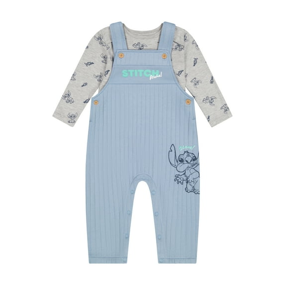Stitch Baby Boy Overall Set, Sizes 0-24 Months