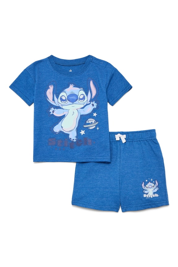 Baby Boys' Short Sleeve Graphic Tee and Shorts Set, 2-Piece, Sizes 0/3M-24M