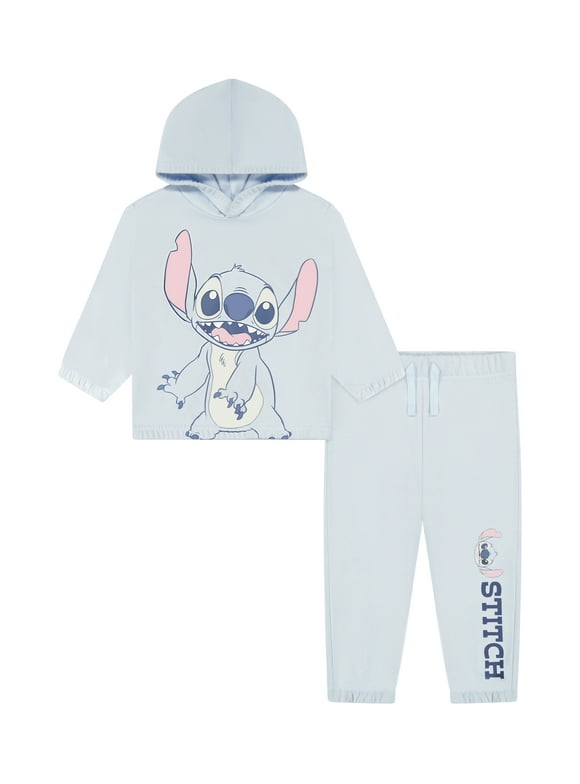 Stitch Baby 2 Piece Fleece Jogger Set, Sizes 0-24 Months