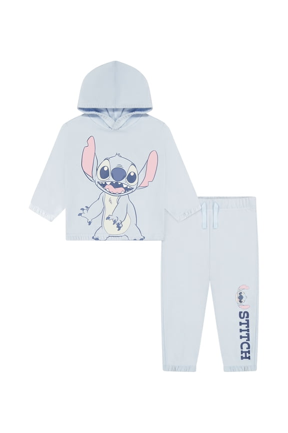Stitch Baby 2 Piece Fleece Jogger Set, Sizes 0-24 Months