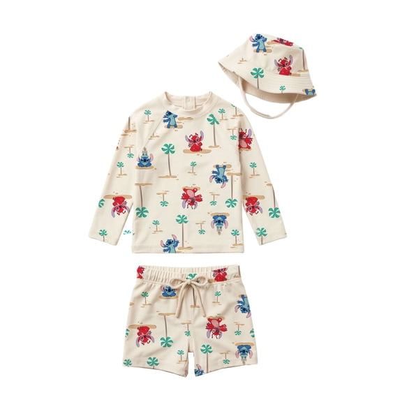 Character Baby Boy Rash Guard Swim Set with Hat, Sizes 0/3M- 12M