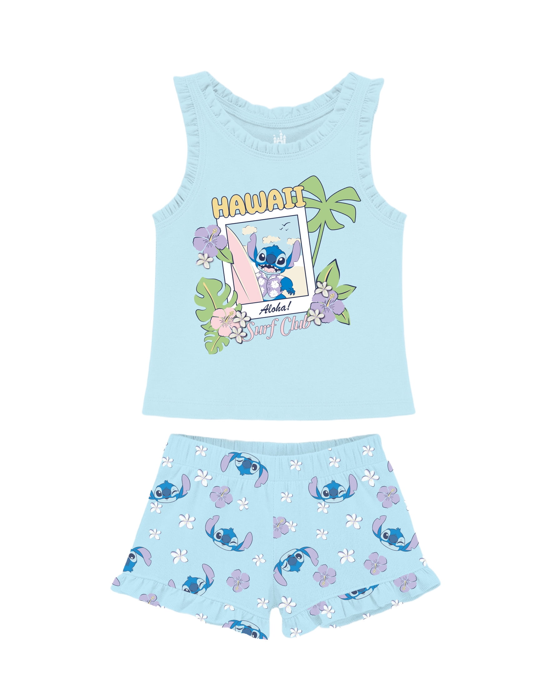 Stitch Baby Girl Short Set, Sizes 0-9 Months