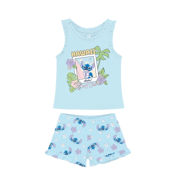 Stitch Baby Girl Short Set, Sizes 0-9 Months