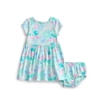 thumbnail image 1 of Stitch Baby Girl Print Dress and Matching Diaper Cover Set, 2-Piece, Sizes 0/3M-6/9M, 1 of 3
