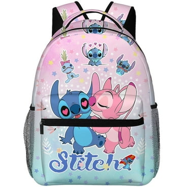 Stitch Backpack Anime Backpack Large Capacity 16 Inch Stitch bag for Women Teenager Travel Hiking Camping