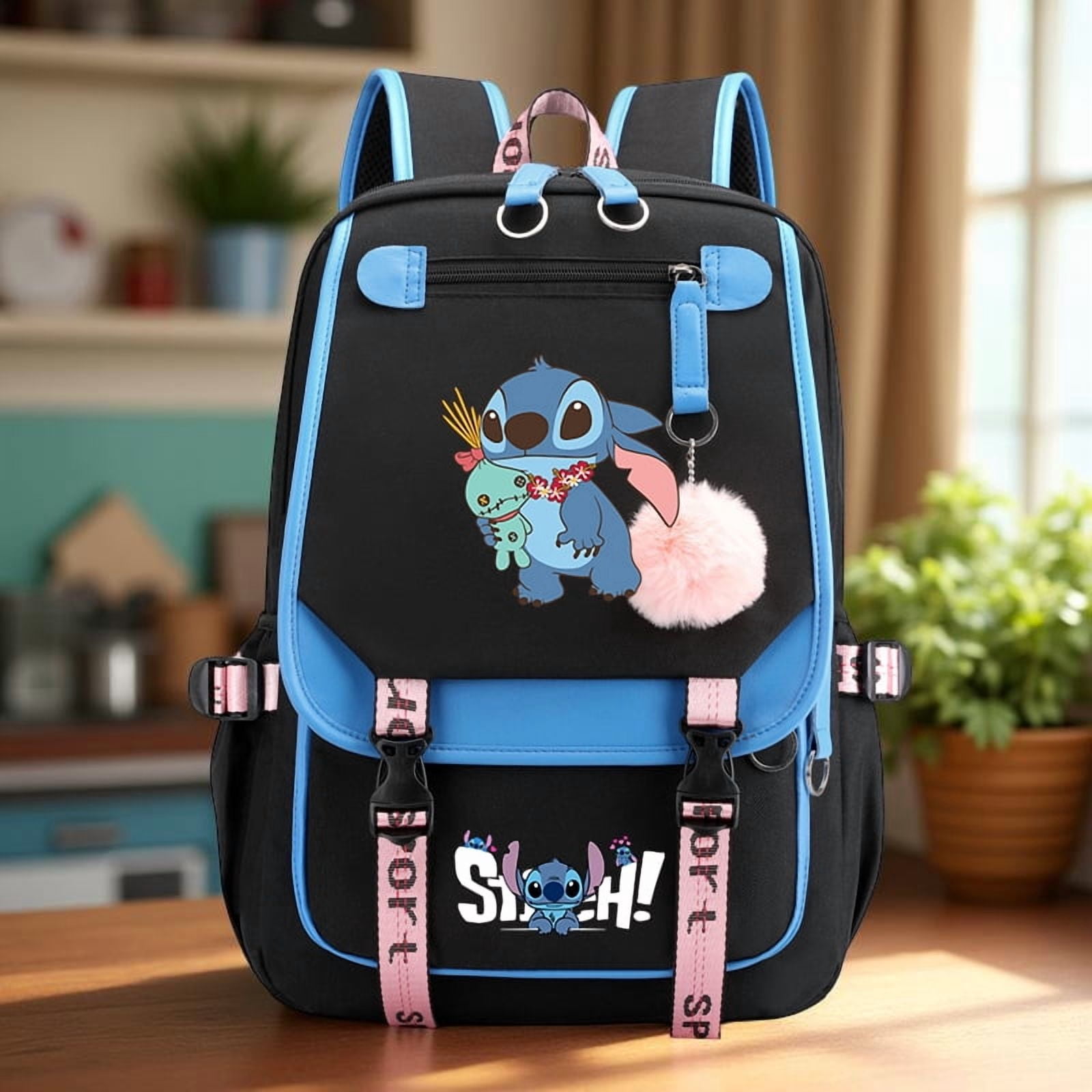 Stitch Backpack Large Capacity Daypack Sturdy for Students Travel Holiday Leisure Daily Commute and Back to