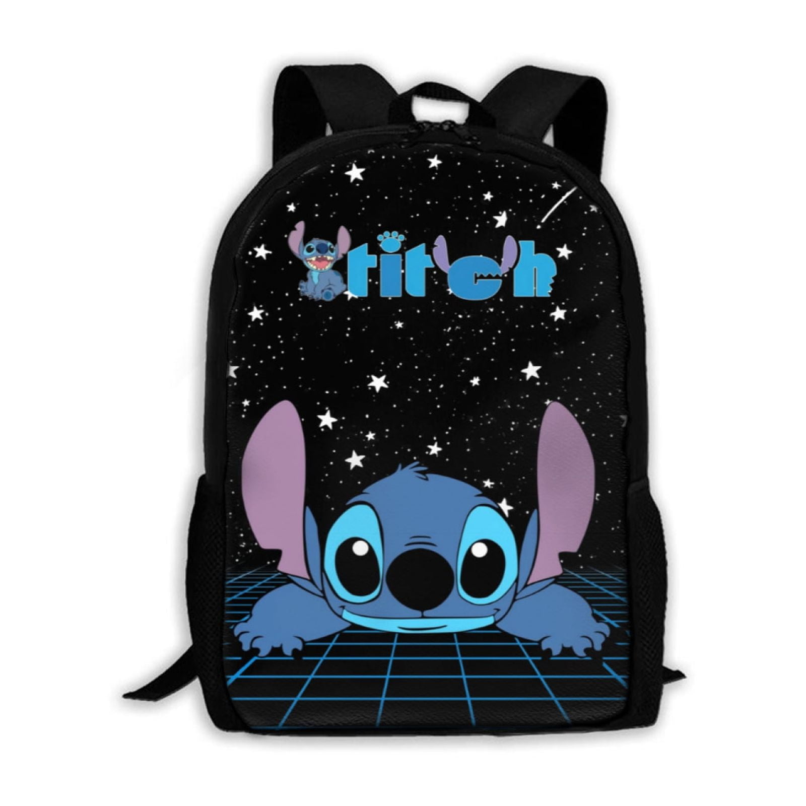 Stitch Backpack Large Capacity Multifunctional Cute Stitch Schoolbag for Teenager Hiking Camping Travel
