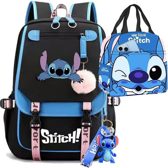 Stitch Backpack Student School Bag Travel Large Capacity Laptop Bag Usb Charging Bag Computer Backpacks