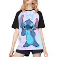 Stitch Baseball Short Sleeves for Women, Fashion Trendy Short Sleeves