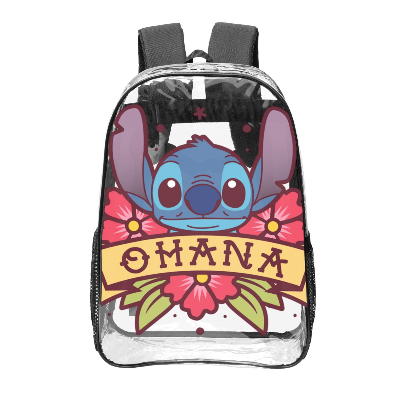 Stitch Basics Transparent Backpack School See Through Plastic Backpacks ...