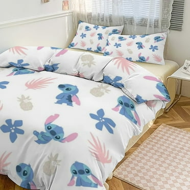 Stitch Bedding Set 3 Piece Soft Duvet Cover Includes 1 Bed Cover And 2 Pillowcases Twin ,Full, Queen,King Boys Girls Teens Gift 86"x70"