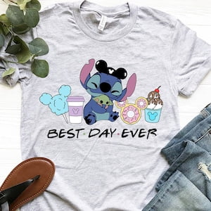 Stitch Best Day Ever Shirt, Best Day Ever Stitch Snacks T-Shirt, Disney Snacks Sweatshirt, Disney Stitch Snacks Tee, Disney Stitch Gifts