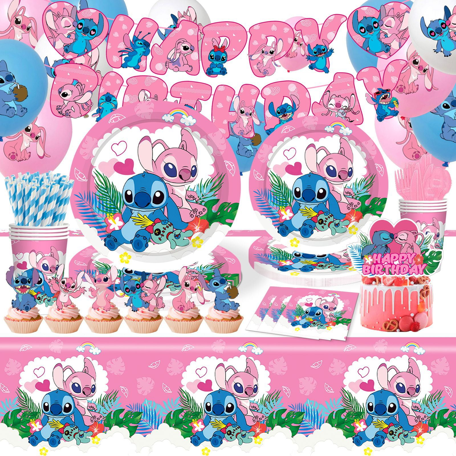 Stitch® Feestset inclusief taart