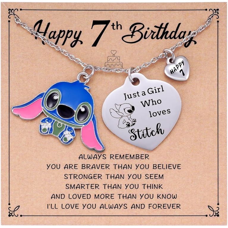 Stitch Birthday Necklace for 10 11 12 13 14 15 16