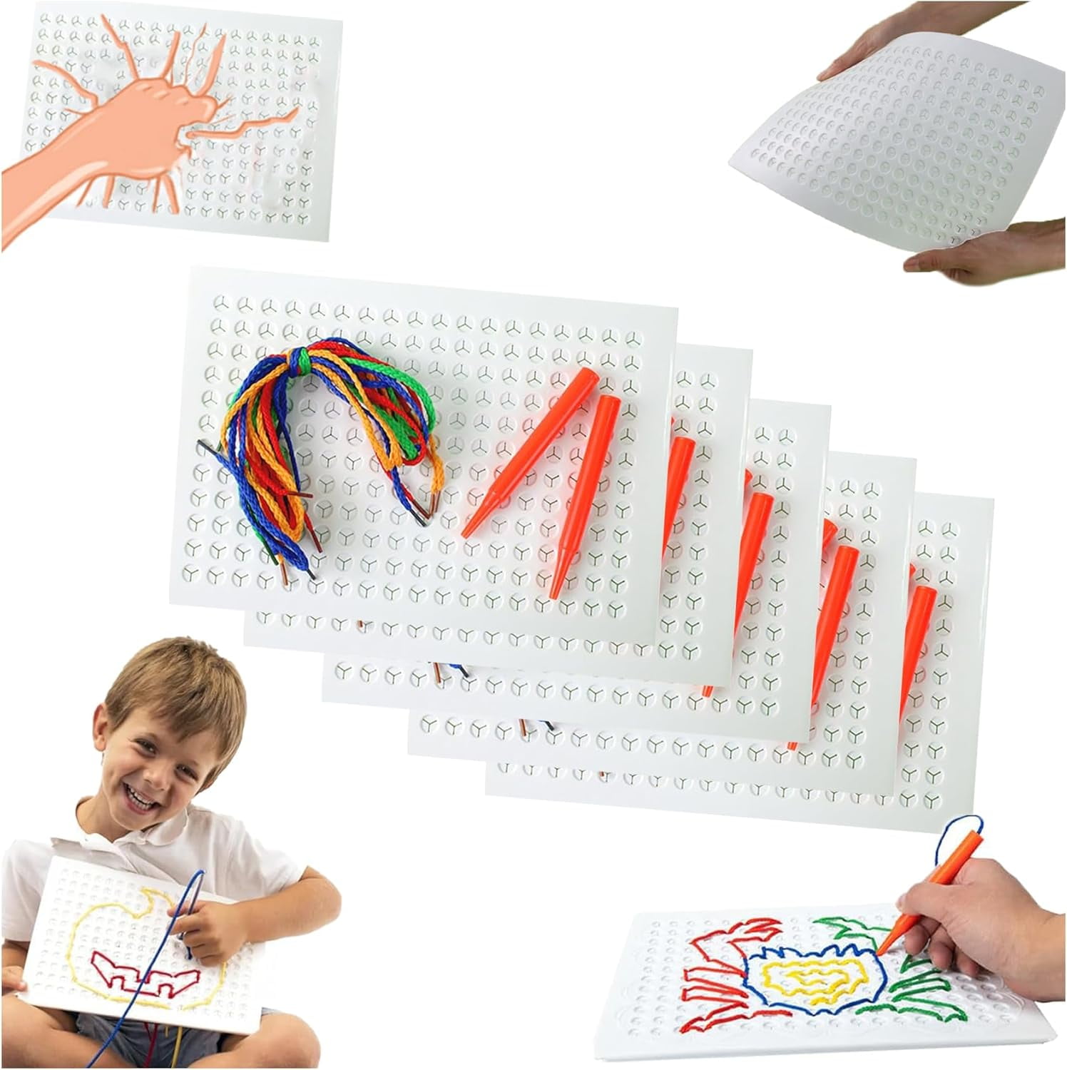 Stitch Board, Yarn Stitch Board, Stitch Board for Kids Thread - Bending ...