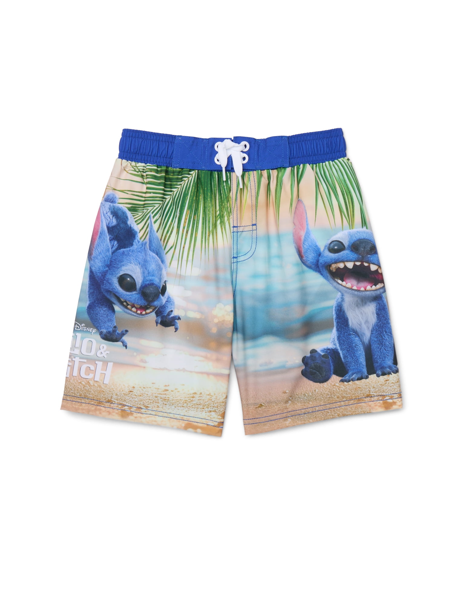 Stitch Boys Swim Trunks, Sizes 4-12
