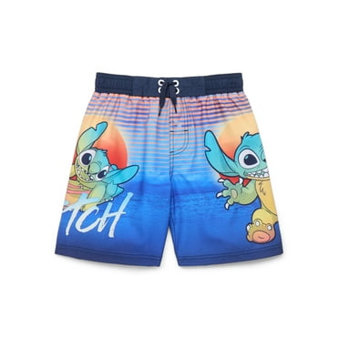 Stitch Boys Swim Trunks, Sizes 4-12
