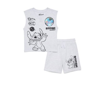 Stitch Boys Tank Top and Shorts Set, 2-Piece, Sizes 4-10