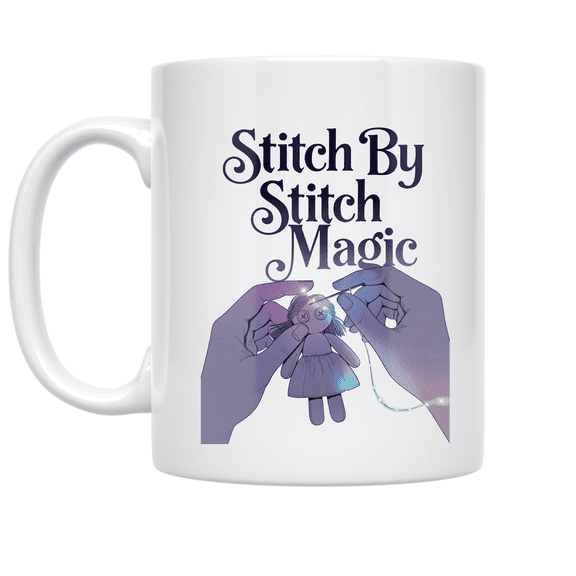 Stitch By Stitch Magic - Doll Making Enthusiast - 11 oz Ceramic Coffee Mug