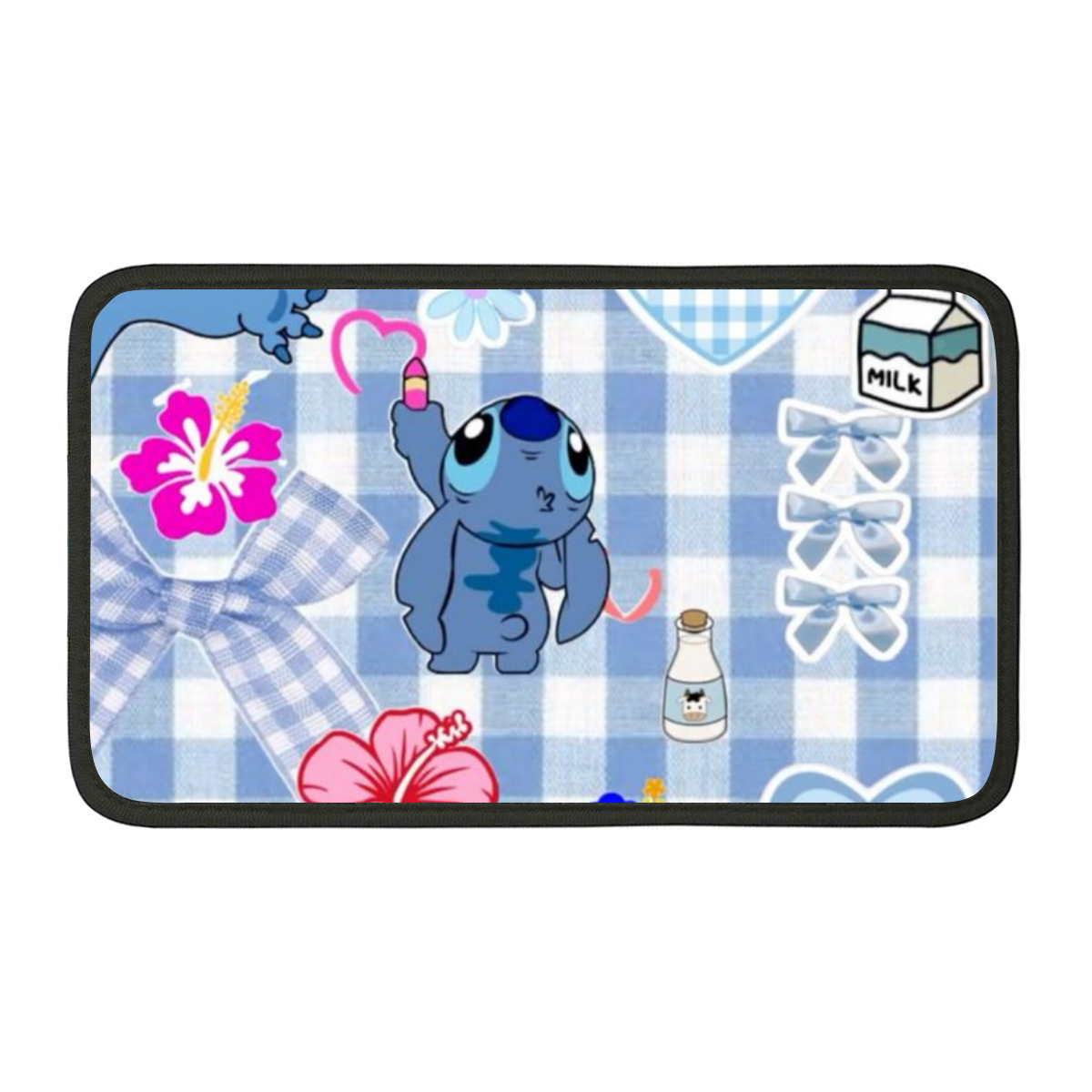 Stitch Cartoon Car Center Console Armrest Pad Universal Car Center