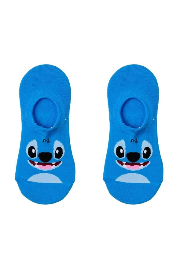 Stitch Cartoon Character Design Pedi Ankle Socks