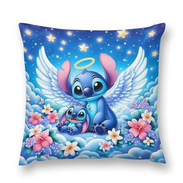 Stitch Cartoon pillowcase cute pattern pillowcase super soft home decoration pillowcase 12x12 inch set of 2
