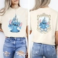 thumbnail image 1 of Stitch Castle T-Shirt, Disney Stitch Shirt, T-shirt, Disney Vacation Tee For Women, Cute Park Graphic Gift Shirt, 1 of 4