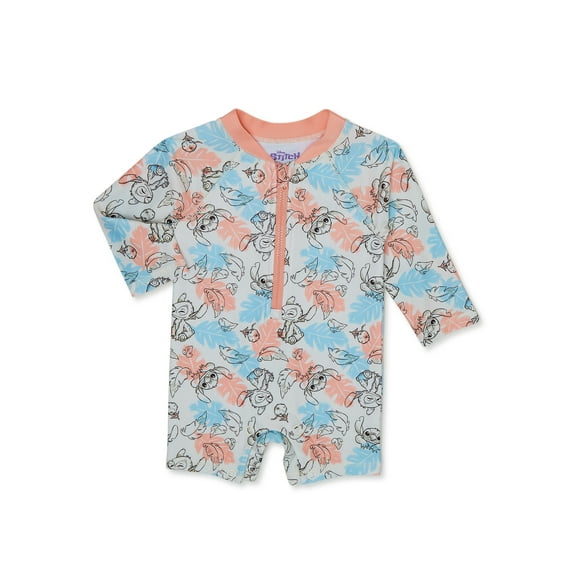 Stitch Character One-Piece Swimsuit (Girl’s, Sizes 0-12M)